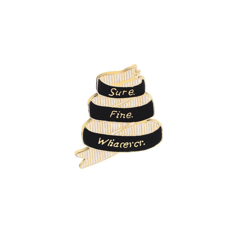 Unsex Emaille Pin Gespenst Skelett Fisch Tank Schädel Abzeichen Brosche Tasche Denim Hemd Revers Pin Gothic Punk Katze Schmuck: 4