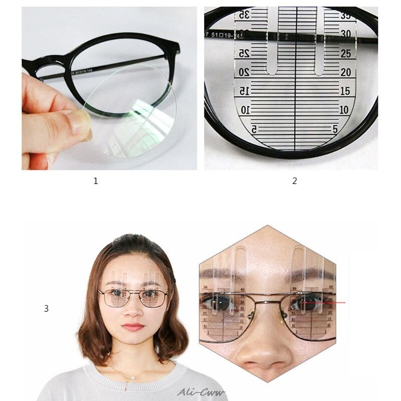 1 Pair Optical PH Ruler Pupil Height Meter Optometry PH Test Eye Ophthalmic Tool