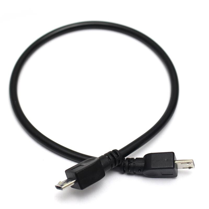 25cm Micro USB Male To Micro Male 5Pin Converter OTG Adapter Data Cable