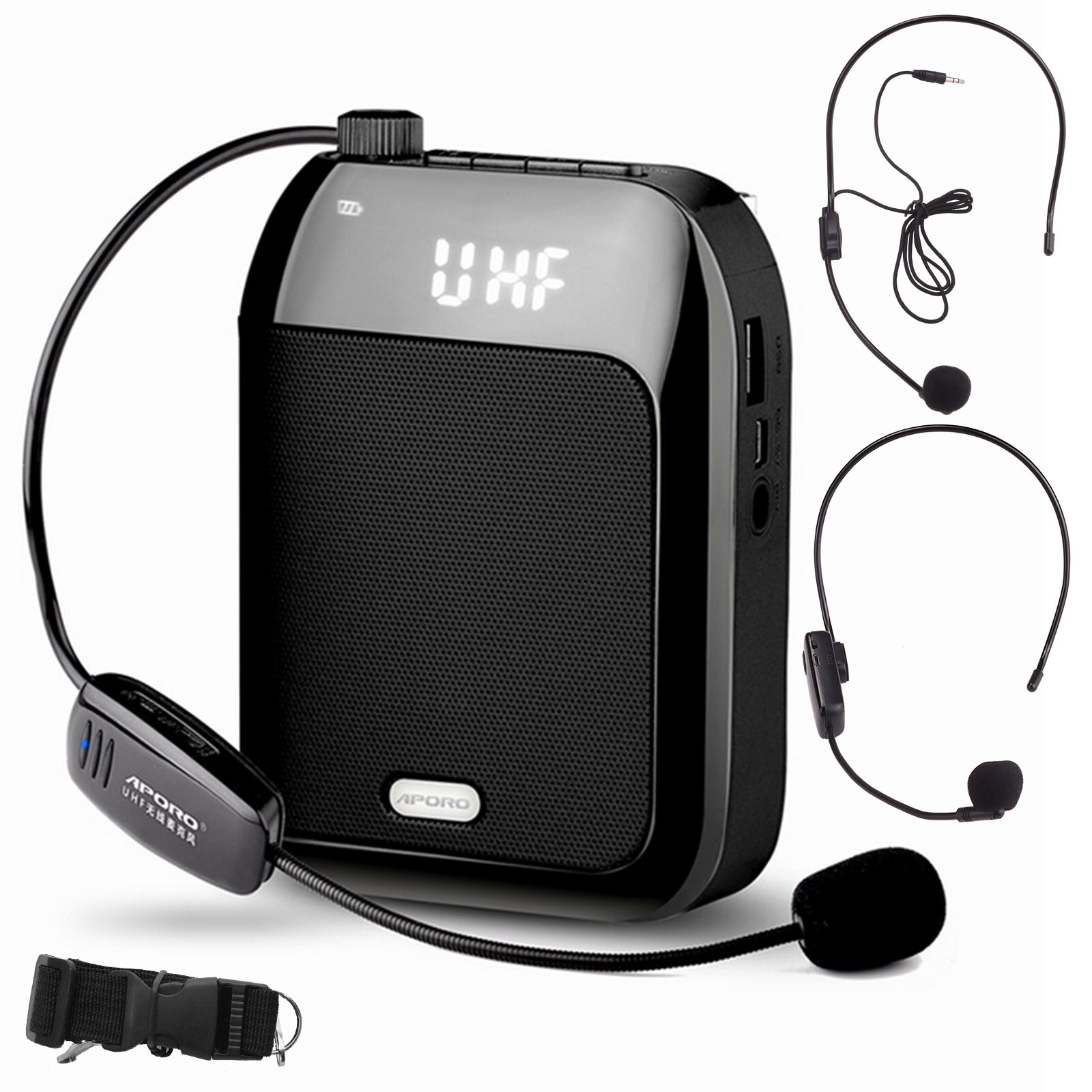 Gosear-Amplificador de voz portátil multifuncional, altavoz de voz compatible con Bluetooth, con micrófono inalámbrico para profesores, spe, 15W