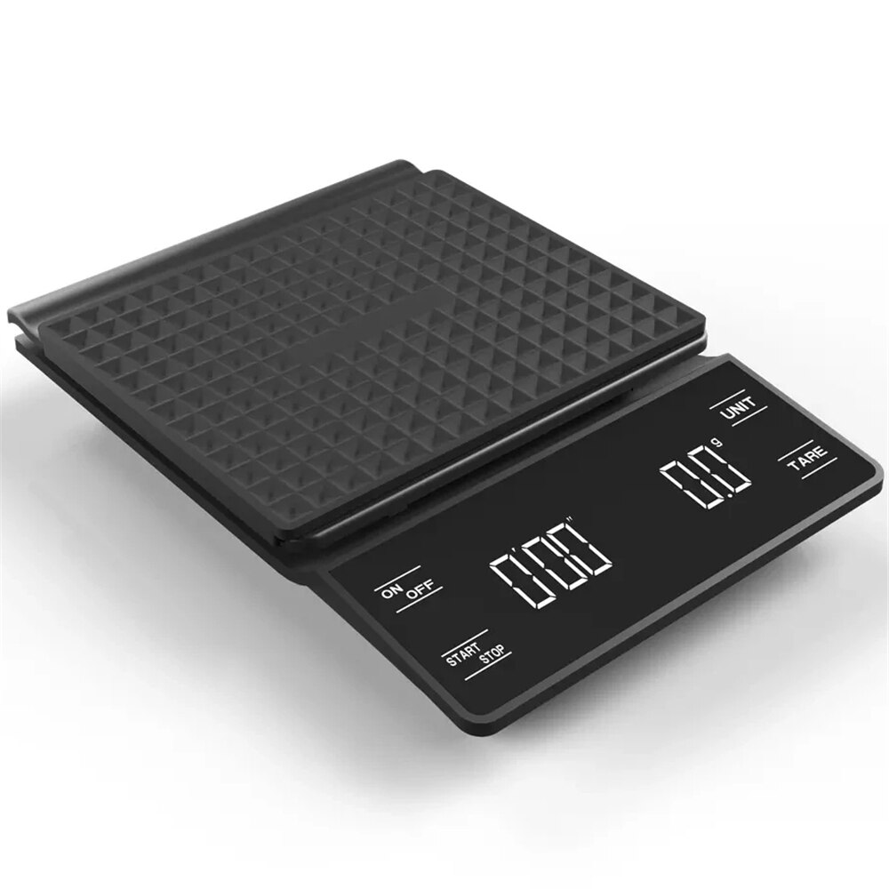 Elektroniset keittiövaa'at ajastimella digitaaliset vaa'at älykkäät kahvivaa'at kotitalouksien tarkkuusruokavaa'at painovaa'at 3kg/0.1g: 2021 uutta 3kg-0.1g