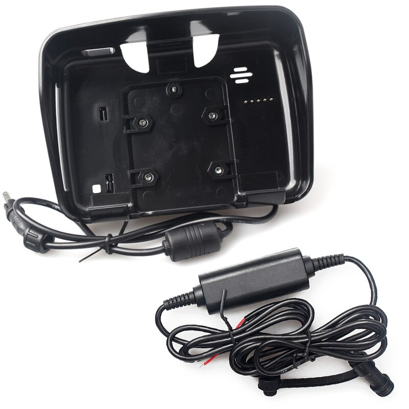 Fodsports-accesorios para gps de motocicleta, soporte de cuna con cable de alimentación de 4,3 pulgadas, 1 unidad