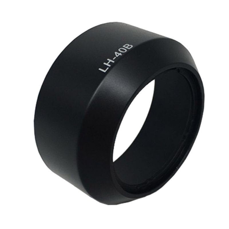Lh -40b bajonetvatting zonnekap voor olympus m.zuiko digital 45mm f1.8 lens zwart