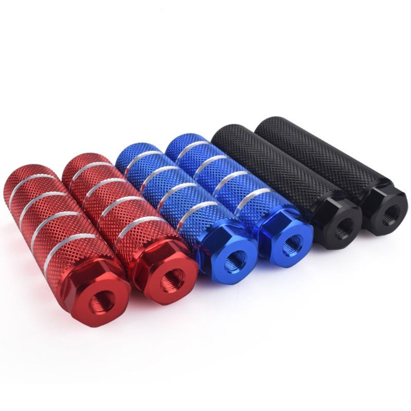 1 paar mountainbike fiets as pedaal legering voet stunt pegs cilinder zwart mtb fiets pedaal antislip voor achter as voet pick