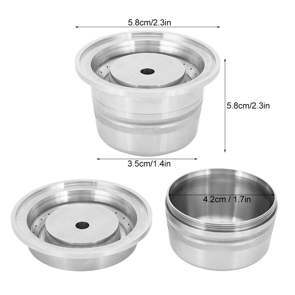 Stainless Steel Reusable Coffee Capsules Fit for Nestle Nespresso Vertuoline Coffee Tools Coffee Make Machine Parts