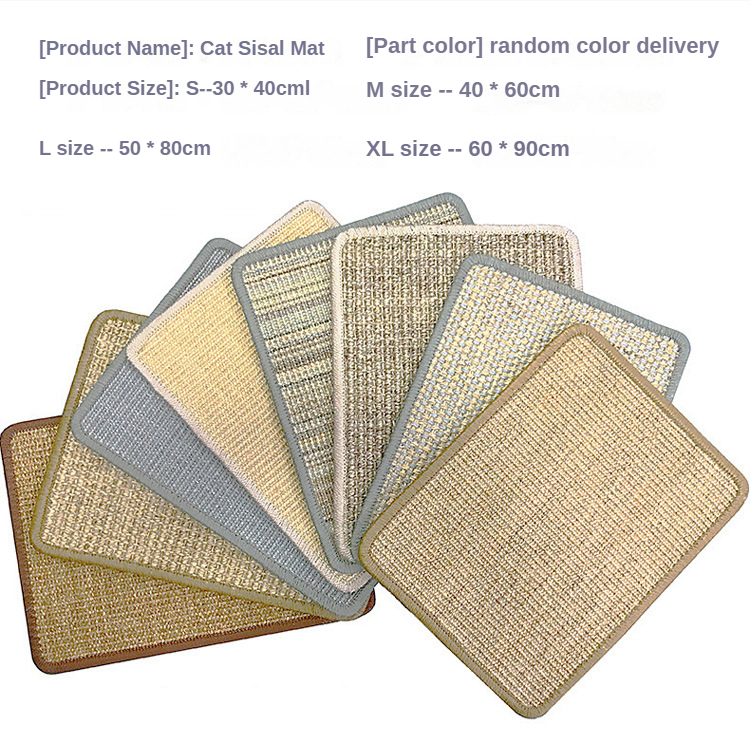 Scratching Post Sisal Mat Scrapers for Cats Cat Scraper Furniture Boardback Scratcher Supplies Pet Products Home Garden