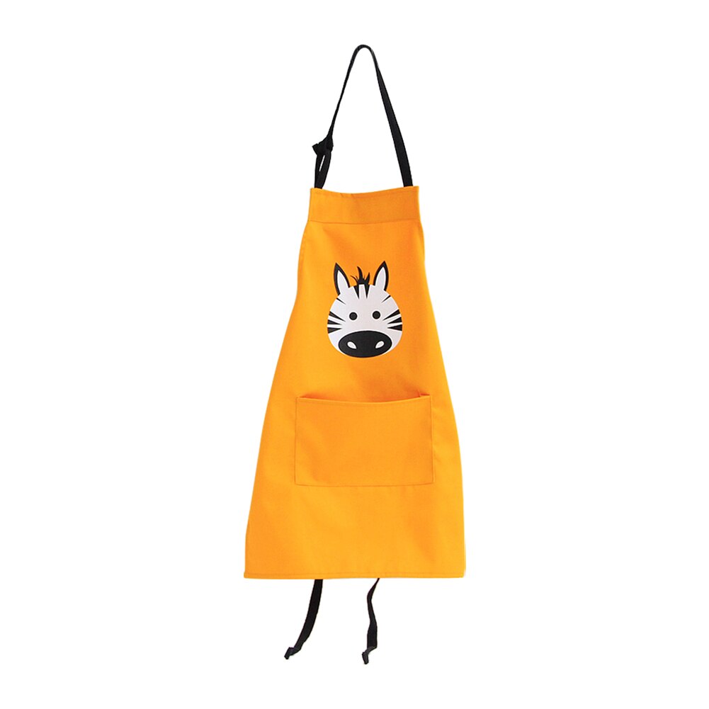 Delantal estampado de dibujos animados para niños y adultos, peto de cocina para guardería, paño de animales, delantales de actividades familiares: 1C / L