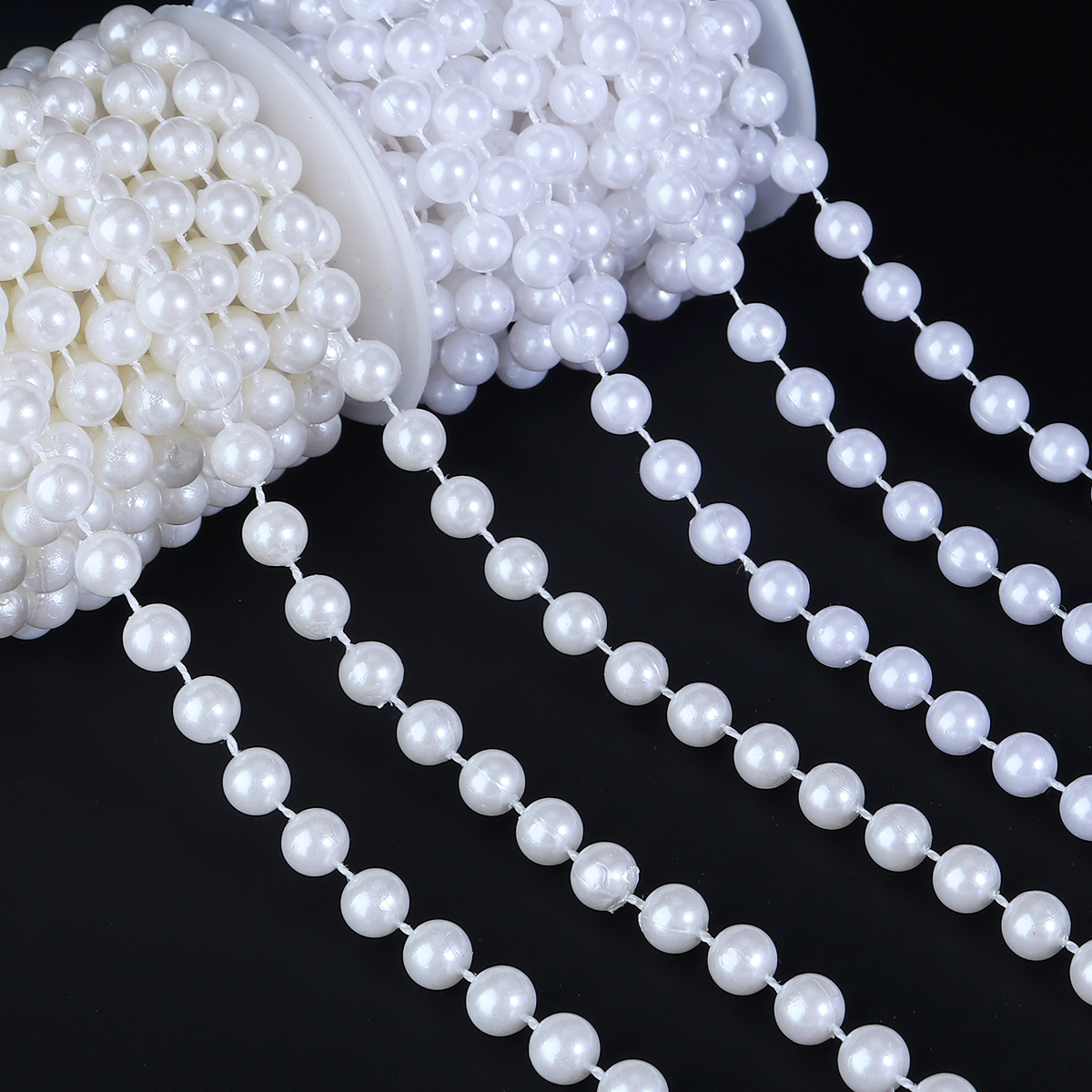 JODouble-Perle ABS pour Robe de Mariée, Accessoires Artisanaux, 3/4/5/6/8/10/12mm