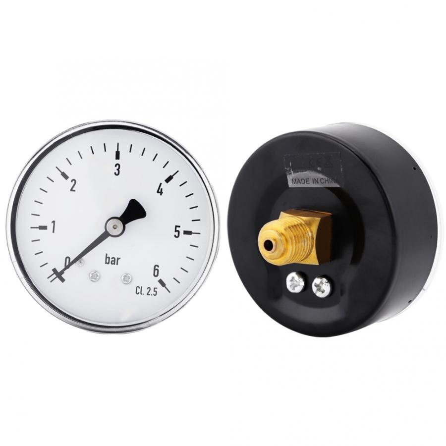 Pressure Gauge 1pc 1/4 "High Precision Miniature Dial Air Pressure Gauge NPT Thread for Air-Oil Liquid Water