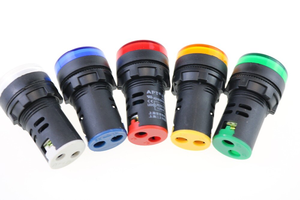 Voyant lumineux LED rouge/vert/Huang/bleu/blanc, AD16-22DS/220V
