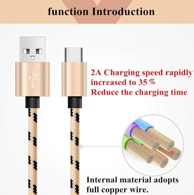 Kabel USB typu C do Xiaomi Redmi Note 7 Mi 9 szybka ładowarka synchronizacja danych kabel USB C do Samsung Galaxy S10 S9 A7 A8 2018 2M 3M długi