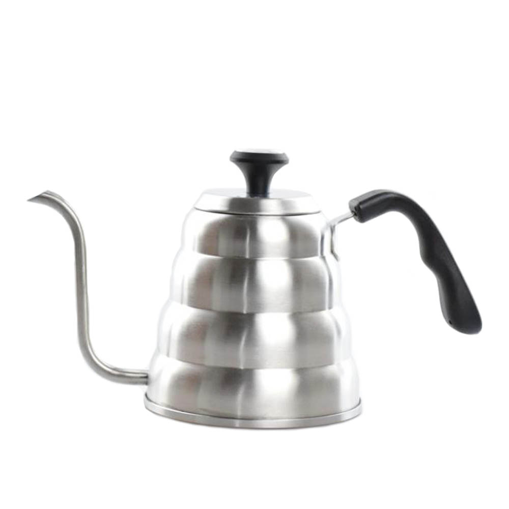1l/1.2l te-kaffekjeler i rustfritt stål med termometer svanehals tynn tut til å helle over kaffekanne fungerer på komfyrtopp: 1.2l termometer