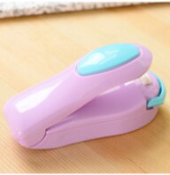 Keuken Gadgets Gereedschap Mini Draagbare Voedsel Clip Warmte Sluitmachine Sealer Thuis Snack Bag Sealer Keuken Accessoires Gebruiksvoorwerpen: purple