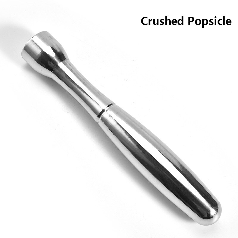 Full Solid Stainless Steel Broken Popsicle Lemon Stick Cone Bar Tool Crushed Popsicle Pounding Popsicles Bartender Juice Stick