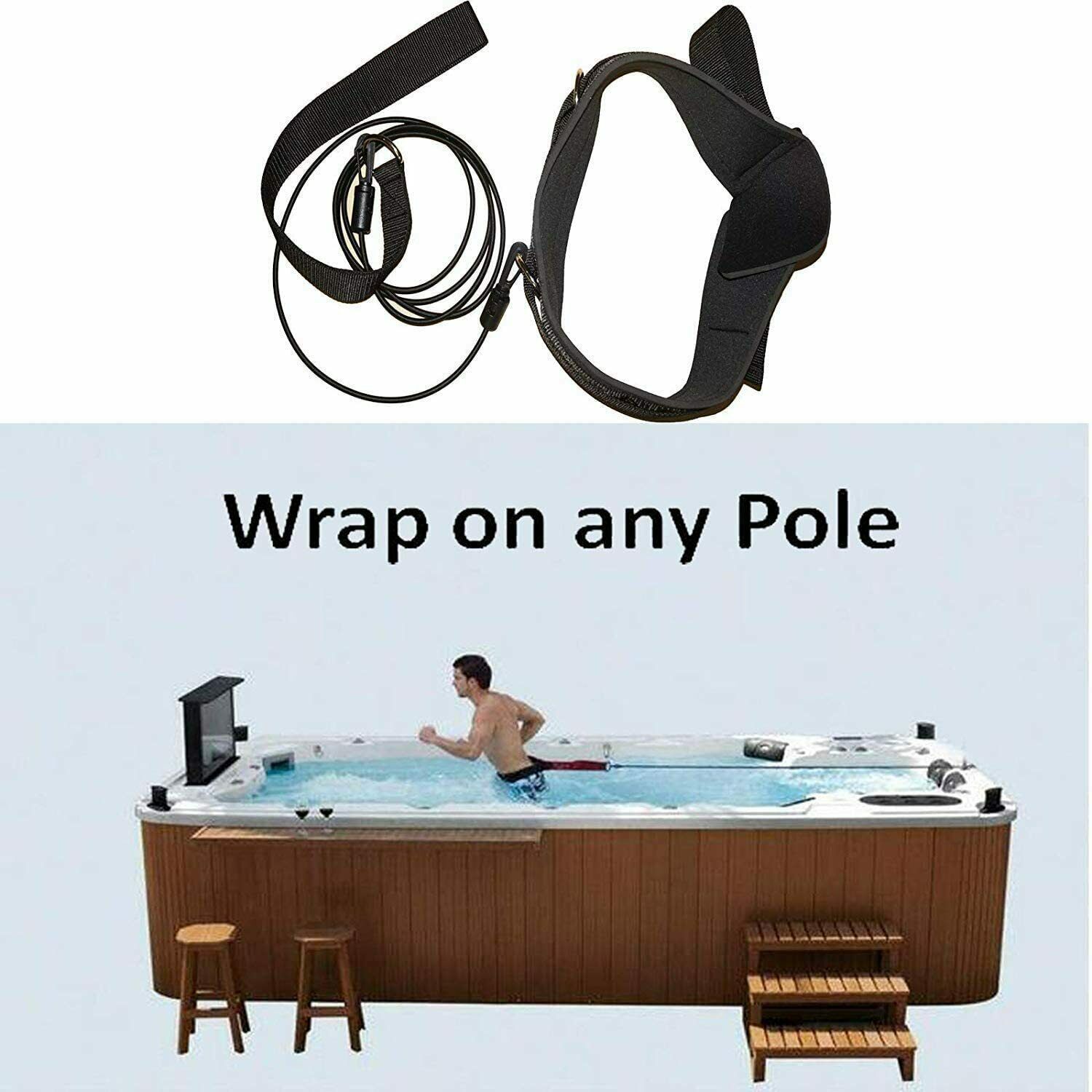 Verbeterd Premium Swim Trainer Zwembad Trainer Sport Weerstand Leash Stationaire