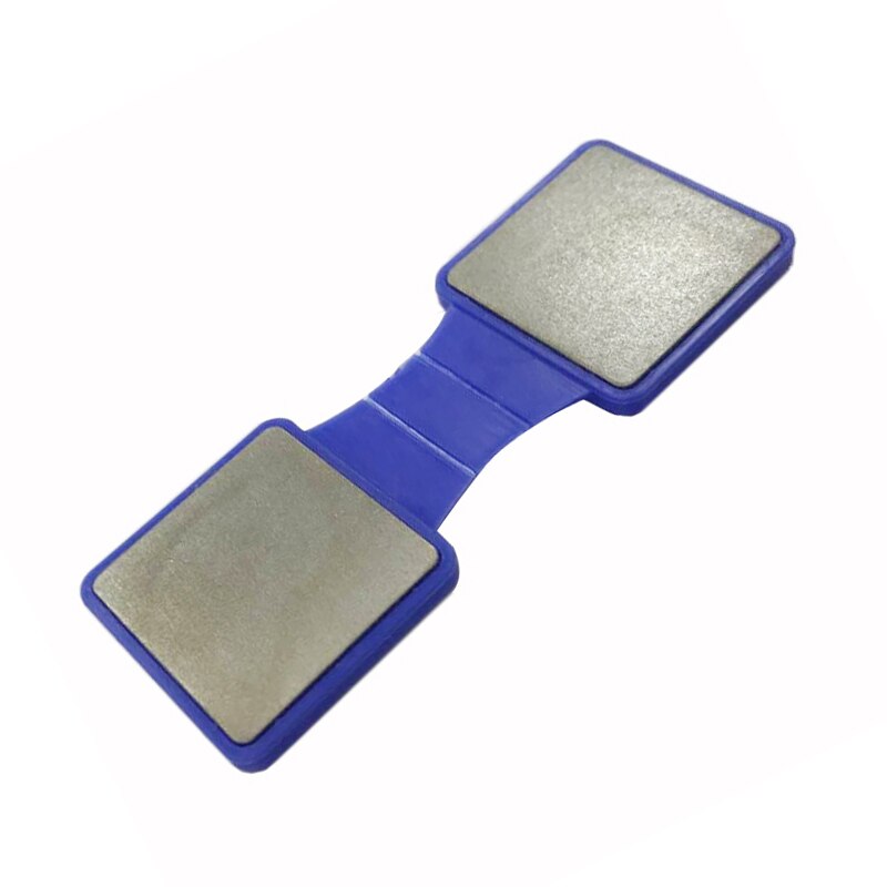 Ice Skate Blade Sharpener 600/1200 Grit Double Sided Portable Diamond Ceramic Blade Grinder for Roller Shoes Speed Skating