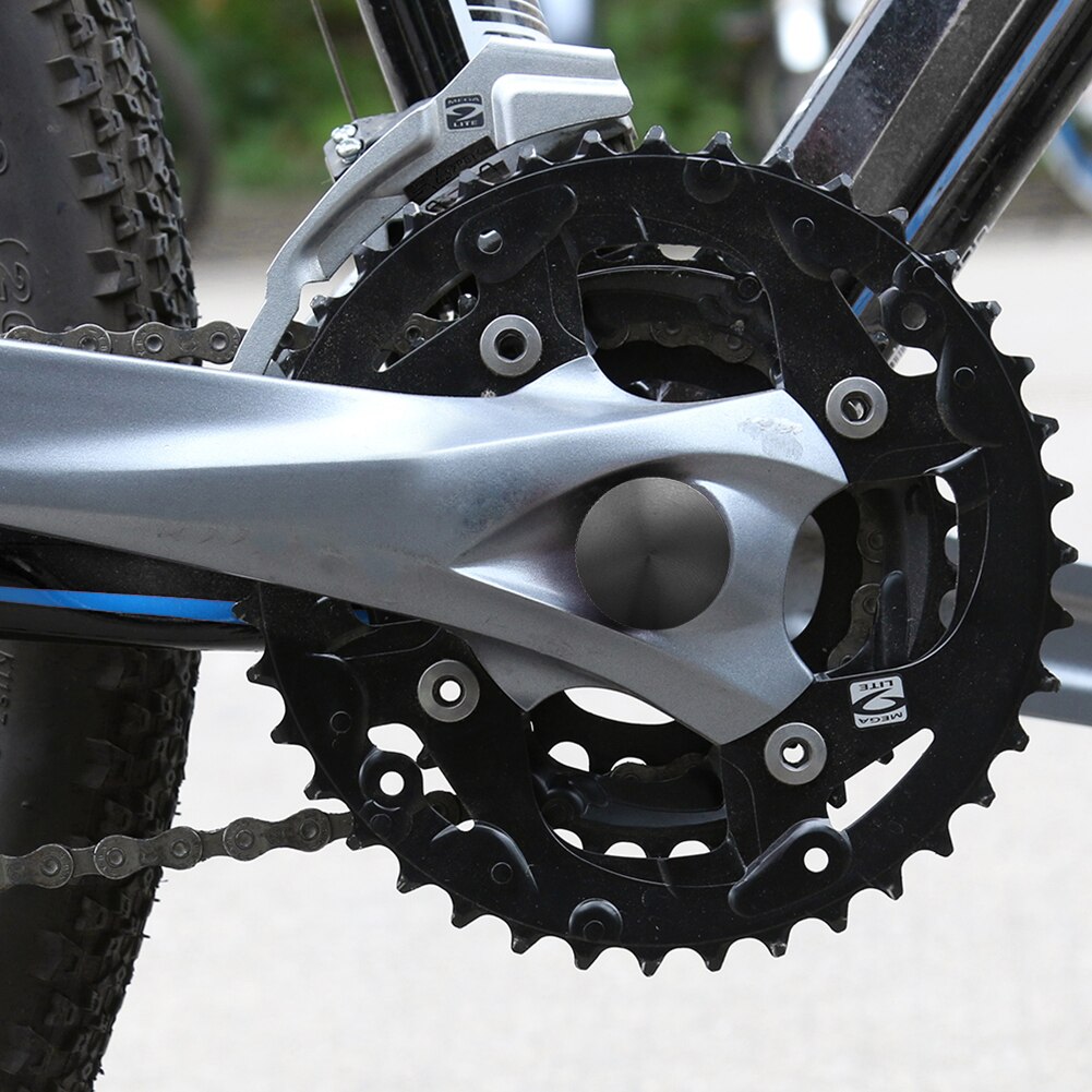 Tapón a prueba de polvo para manivela de bicicleta, cubiertas huecas para bielas, tapa de rueda de cadena Compatible con disco de 21-23mm de diámetro interior