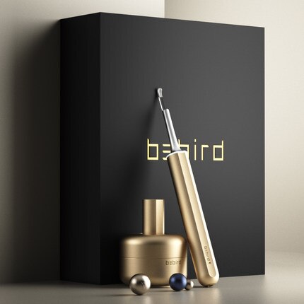 Bebird – embout d&#39;oreille X17 pro, Endoscope visuel intelligent, 300W, Mini caméra, boroscope, avec Base de chargement magnétique, Original: Gold-Bebird X17 pro