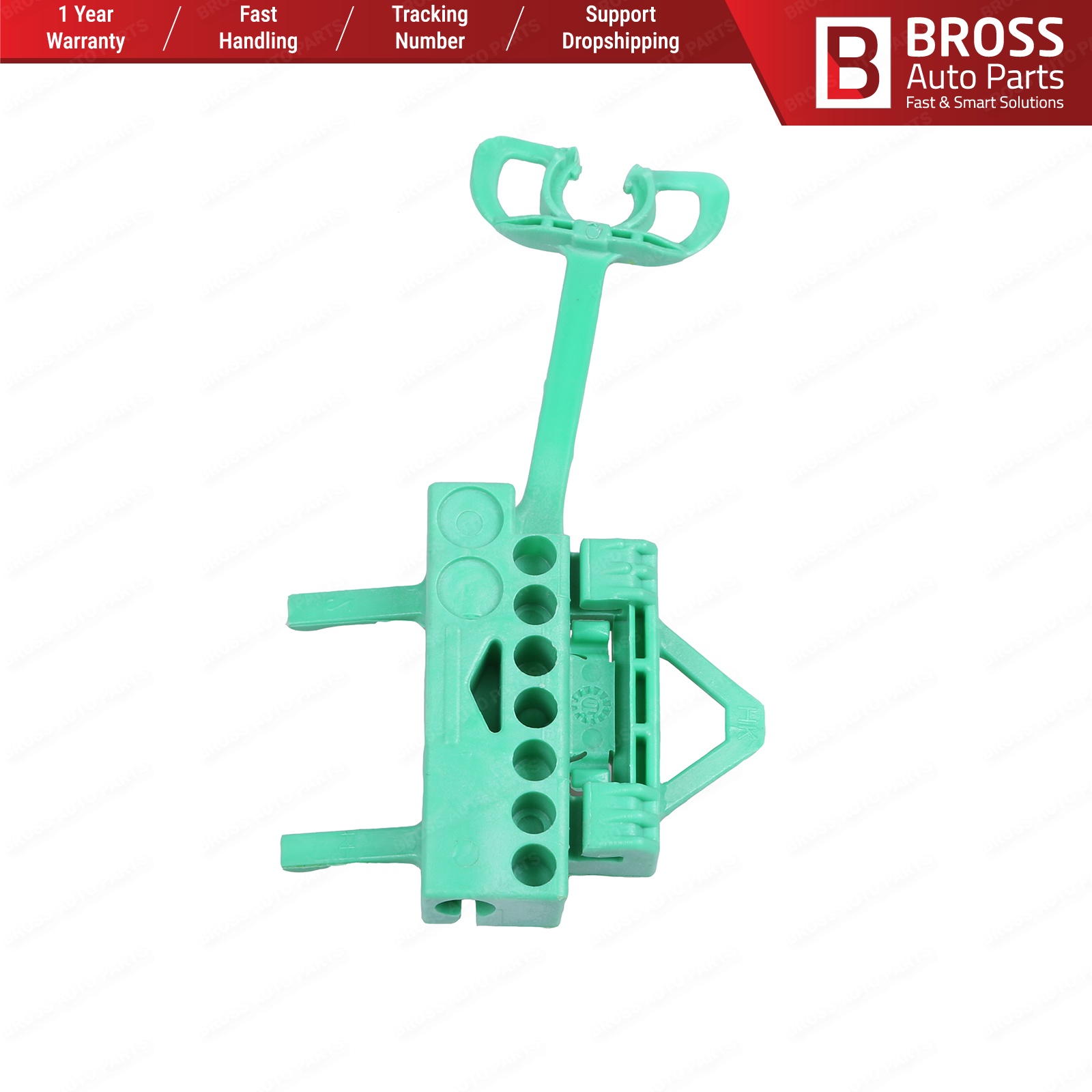 Bross Auto Parts BWR165 Electrical Power Window Regulator Clip Front Right Door 51892560, 5189651 for Fiat Linea 2007