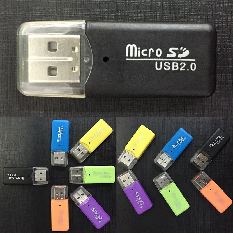 1pc 480Mbps Mini USB SD/MMC Memory Card Reader For Computer Laptop USB Card