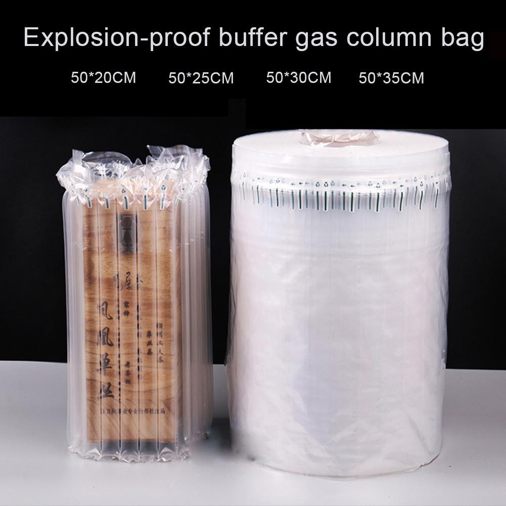 50M Inflatable Air Column Wrap Cushion Sleeve Travel Glass Wine Bottle Protector Bag Shockproof Bubble Air Explosionproof Buffer