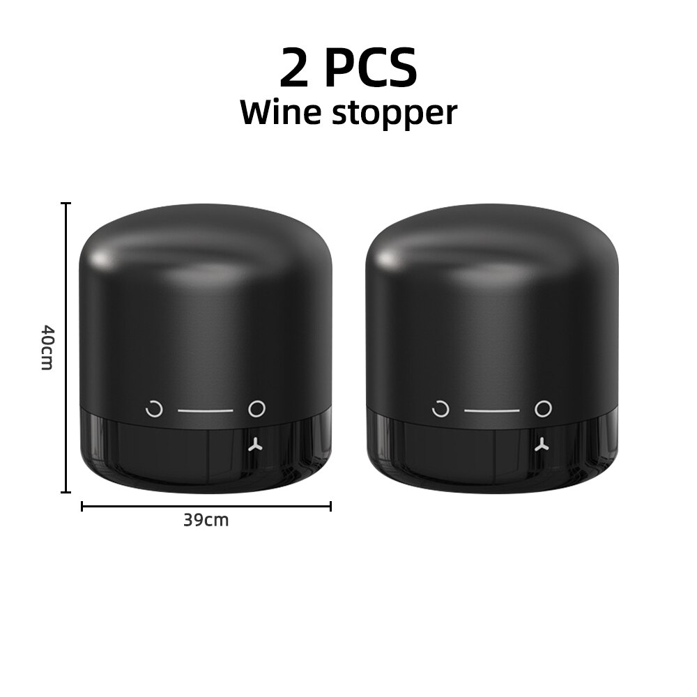 1/2/3 Pcs Vacuum Red Wine Bottle Cap Stopper Silicone Sealed Leak-proof Champagne Bottle Stopper Retain Fresh Wine Plug Bar Tool: Wine bottle 2 Pcs