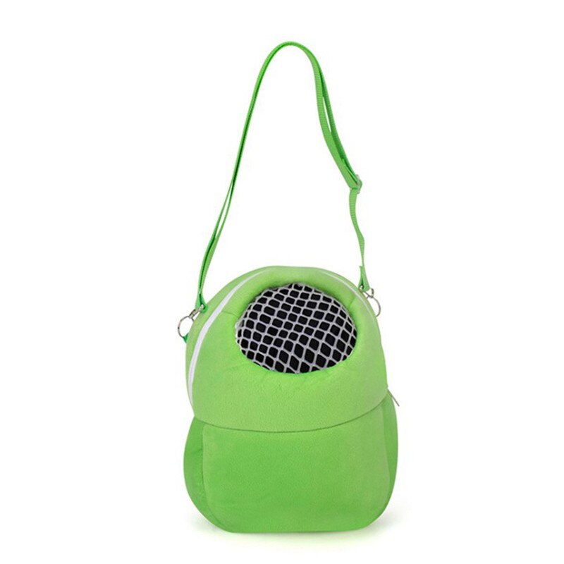 Draagbare Kleine Dieren Carrier Warm Slapen Breathabletravel Opknoping Tas Rat Hamster Egel Chinchilla Ferre Huisdier Product: Green  L