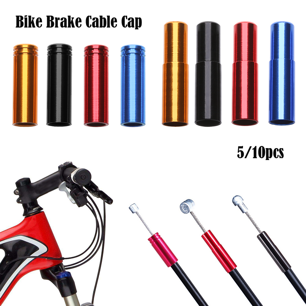 5/10 pièces 4 couleurs Aluminium frein/dérailleur changement de câble couverture vélo embout capuchon extérieur vtt vélo de route pièces de cyclisme accessoire