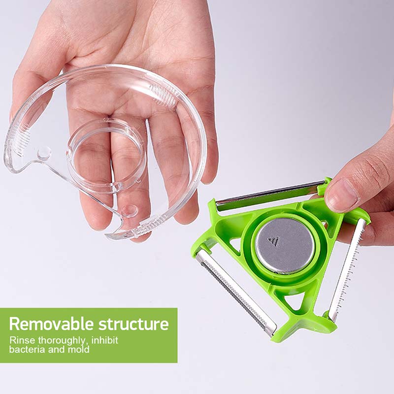 3 in 1 Magic Trio Peeler Set Slicer Stainless Steel Peeler Shredder Julienne Cutter Multi Peel Blade Zesters Grater Kitchen Tool