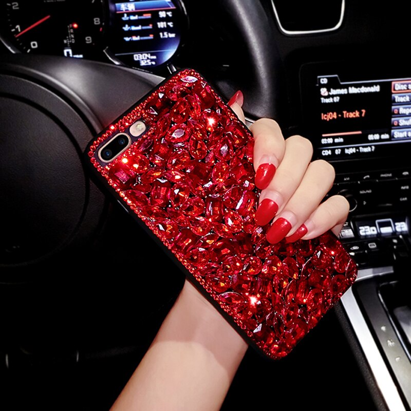 Luxus Frauen 3D Bling Handgemachte Strass Diamant Telefon Abdeckung Fall Für Samsung a50 a70 s8 s9 a40 a20 s10 plus telefon fall