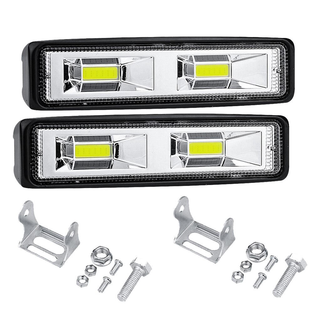 1-2Pcs 12V-24V LED Work Light Bar Flood Spot Offroad 4WD Car SUV Driving Fog Lamp Work Light Bar Flood Spot Offroad