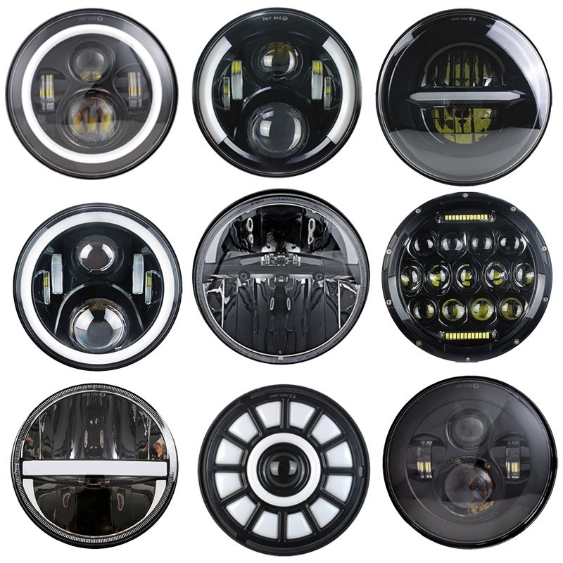 7 Inch Round LED Work Light, 60W Flood Spot Combo Beam LED Light Daytime Driving Off Road Headlight for Jeep 4x4 Offroad ATV