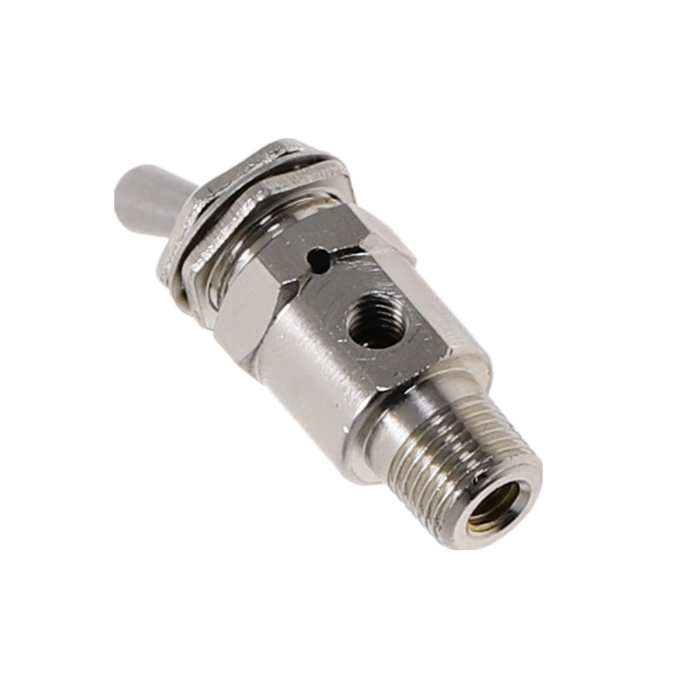 Air Pneumatic Mechanical Valve TAC-3V Exhaust Valve 2 Position 2 Way ON/OFF M5 Thread Toggles Switch Valves with Fiitting