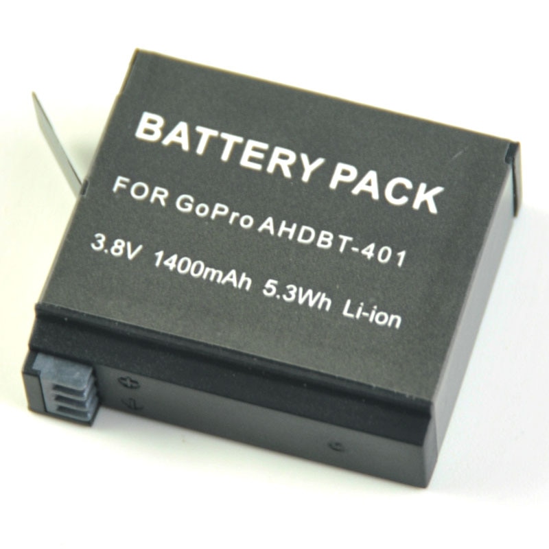 AHDBT-401 AHDBT401 AHDBT 401 Batterij voor GoPro HERO4 Batterijen Go Pro Hero 4 zwart zilver wit Action Camera oplader