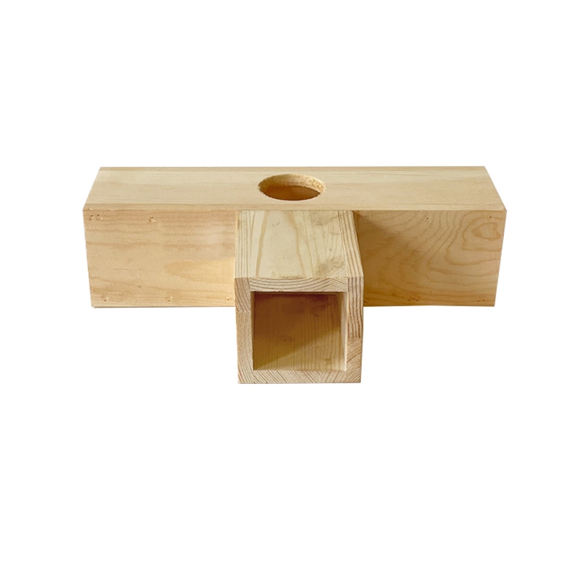 Holz Tunnel Chinchilla Versteck Kauen Spielzeug Spielen Zentrum für Igel Hamster Mäbenutzen Ratte Rennmaus Eichhörnchen 2 Arten Y5GB