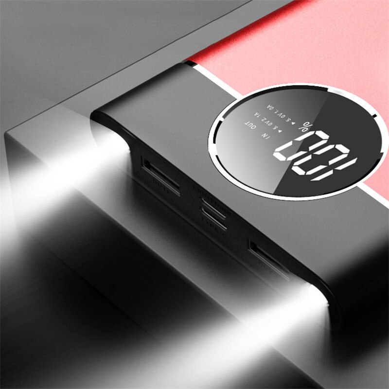 80000mAh Power Bank Large-Capacity Portable Phone Charger Digital Display LED Lighting Outdoor Travel for Xiaomi Samsung IPhone