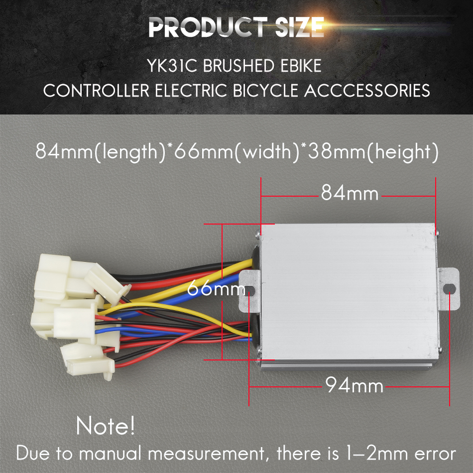 24V/36V/48V 500W YIYUN YK31C Brushed Controller For E scooter Acccessories Electric Bike Controller Control Speed Motor