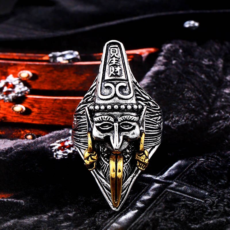 Beier neue Einkaufen 316L Edelstahl China mythologie hölle Bote Ring glück frieden mann der Ring schmuck LLBR8-571R: 12 / BR8-570