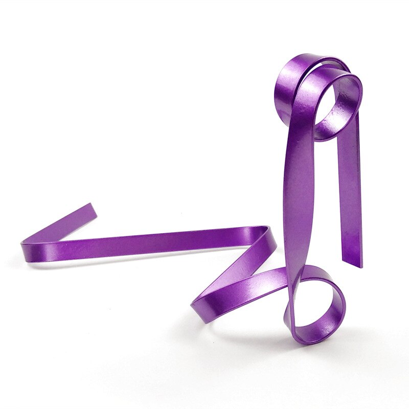 Magic Wine Bottle Racks Holder Stand Metal Iron Red Silk Ribbon Shaped Cabinet Display Ornaments Dinner Decoration Bar Kitchen: purple