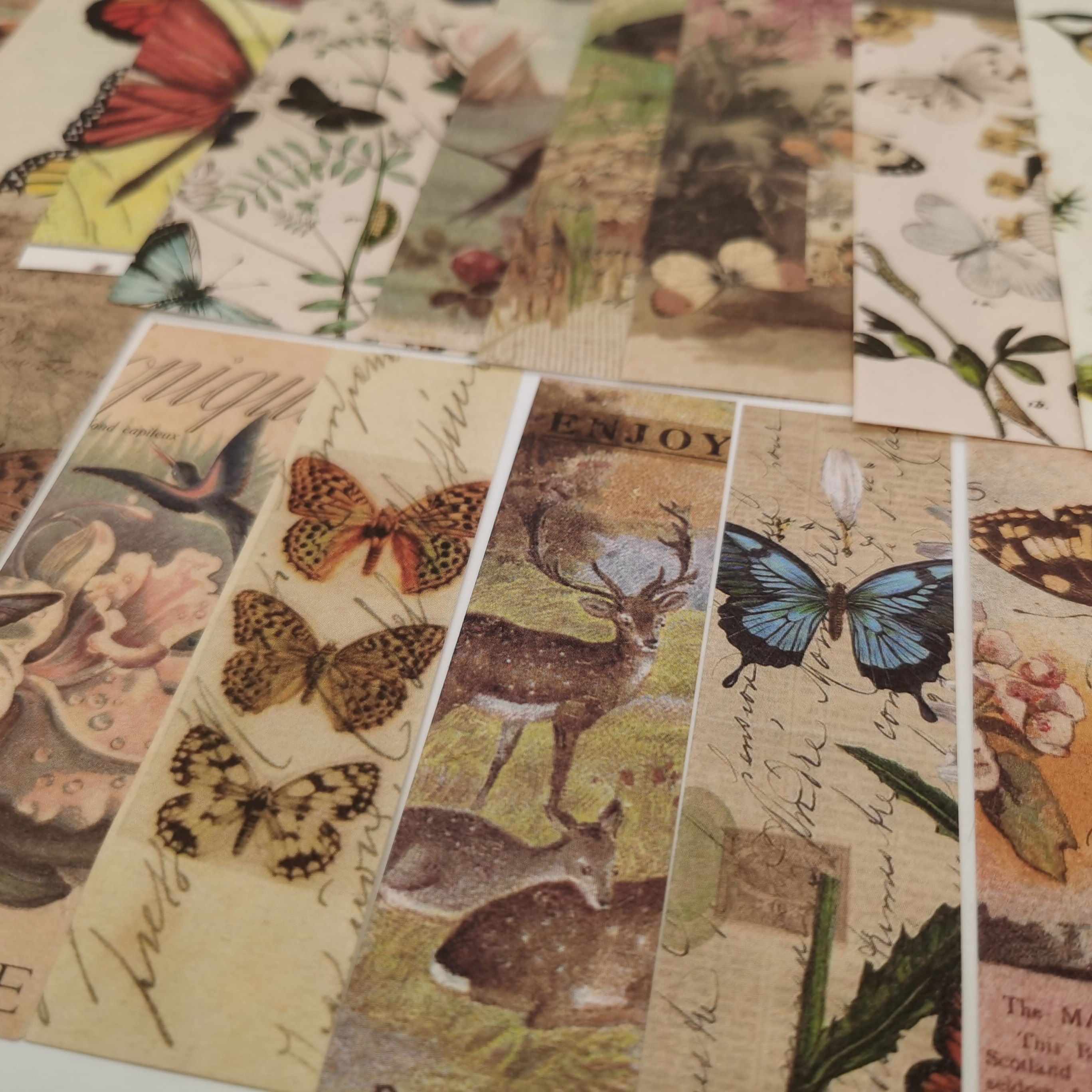 Vlinder Vintage Scrapbooking Ambachtelijke Papier Kawaii Art Junk Journal Deco Sticker Natuurlijke Collection Diy Collage Materiaal Papier