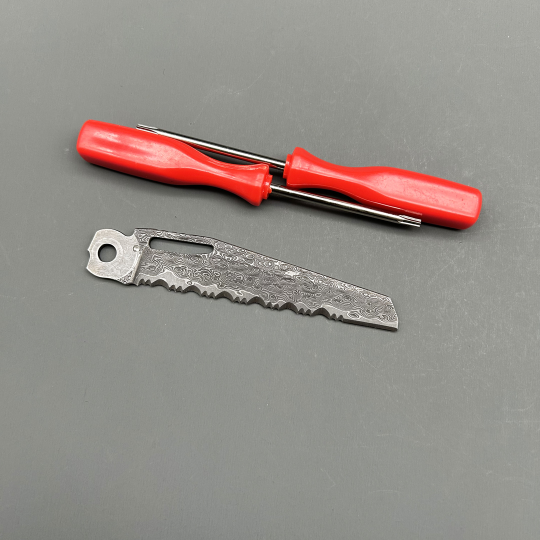 Accessories For Leatherman SURGE VG10 Damascus steel replacement parts Pliers modification part Original size Multifunctional: Brown