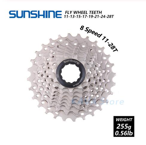Rueda libre de bicicleta de carretera de sol 11-25/28/32/36T de acero para volante de bicicleta 8/9/10/11 S rueda libre de caset: 8 Geschwindigkeit 11-28T