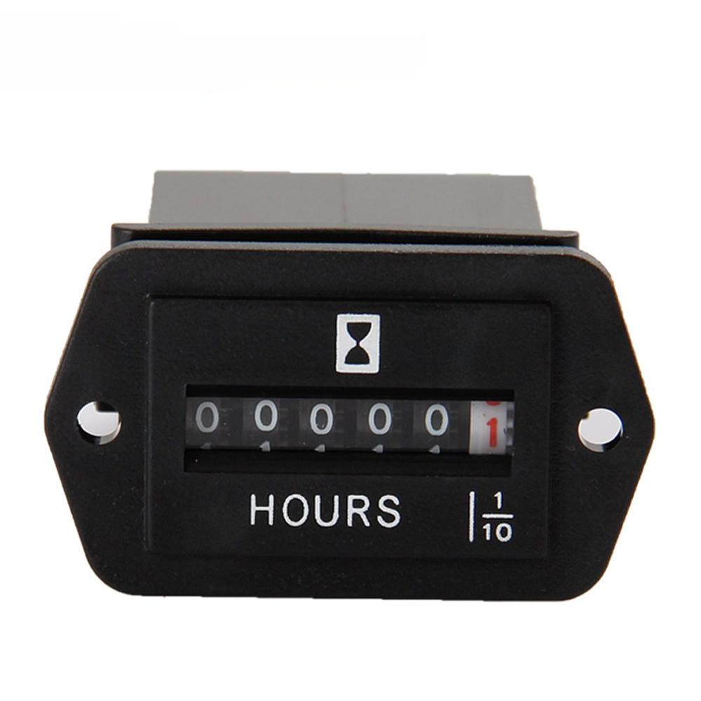 Contador de horas mecánico, contador de horas para generador de gasolina diésel, temporizador Industrial para motor de gasolina: HM002