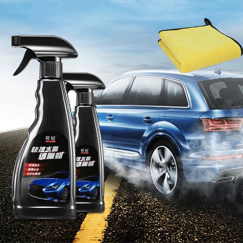 550ml Car Liquid Ceramic Coat Super Hydrophobic Glass Coating Polysiloxane and Nano Materials Scratch Repairing Polish Spray