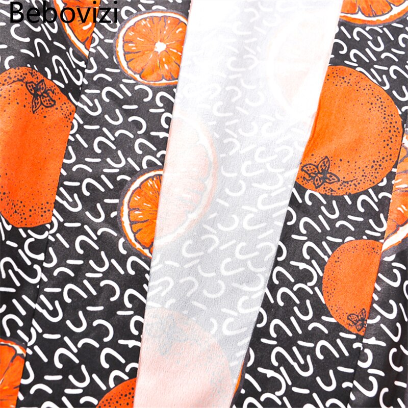 Bebovizi Yukata Haori-Kimono japonés con estampado naranja para hombre, chaqueta de disfraz, camisa de playa urbana, ropa para hombre