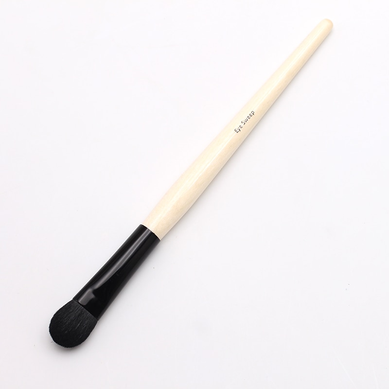 Long Wood Handle Soft Hair Round Paddle Shape Large Eye Sweep Brush