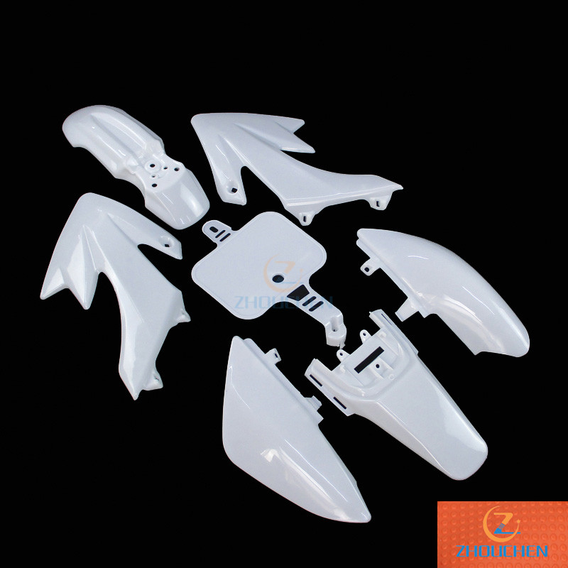 Wit Kuip Plastic Spatbord Body Kit Voor Honda XR50 CRF50 Pit Crossmotor SSR Thumpstar YCF Stomp Coolster Pitsterpro 50cc-160cc