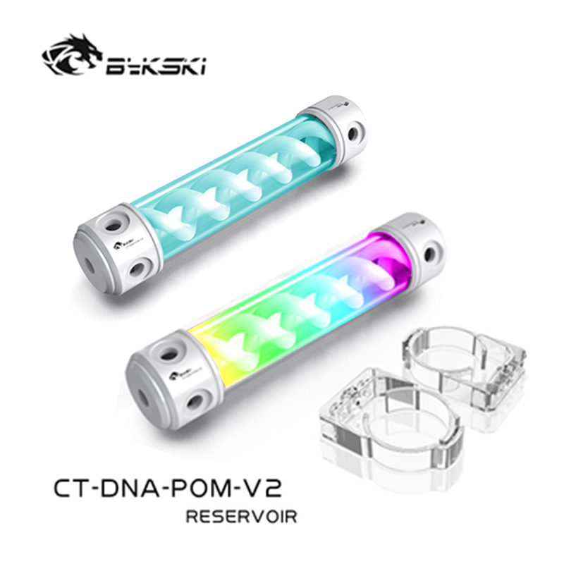 Bykski Dna Cilindrische Reservoir Res Pom T Virus Spiraal Water Tank Pc Cooling Cooler 12V/5V Rgb, 190/260Mm CT-DNA-POM-V2