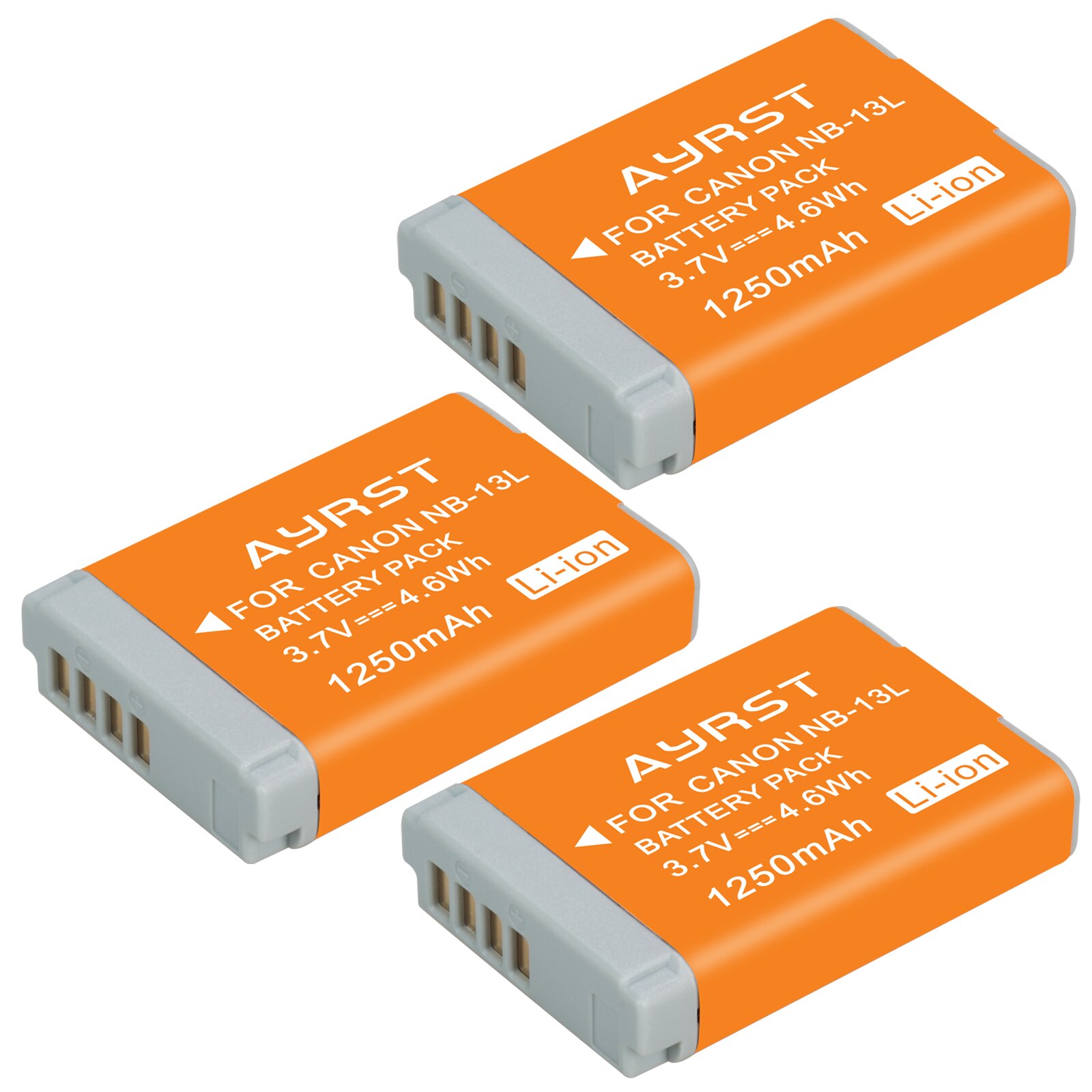 Batterie NB-13L NB 13l NB13L akku pour Canon G7X G9X G5X G7X Mark II G9X Mark II SX620 HS SX720 HS: 3battery