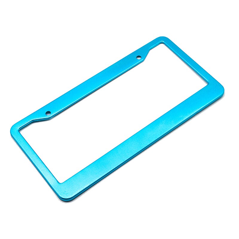 Universal Ons Auto Aluminiumlegering Modificatie Licence Plate Frame Cover Waterdichte Auto Styling Auto Accessoires: Blauw